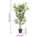vidaXL Bambou artificiel 552 feuilles 120 cm vert