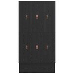 vidaXL Cadre de lit avec rangement Chêne noir 236.5 x 120 x 31.5 cm