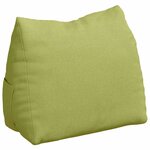 vidaXL Coussin de Dos Vert clair 45 x 20 x 35 cm tissu