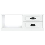 vidaXL Table basse blanc 90x50x35 cm bois d'ingénierie