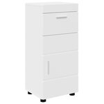 vidaXL Ensemble de mobilier de salle de bain avec tiroir TULUM Blanc