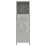 vidaXL Armoire de salle de bain Gris béton 30x30x95 cm Bois ingénierie