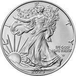 Pièce de monnaie en Argent 1 Dollar g 31.1 (1 oz) Millésime 2023 AMERICAN EAGLE
