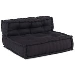 vidaXL Unité de canapé modulaire 4 Pièces Anthracite Tissu
