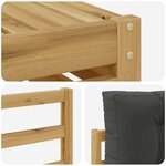 vidaXL Ensemble de canapés d'extérieur 6 Pièces Blanc et anthracite