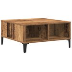 Table basse vidaXL en vieux bois 60x60x30 cm en bois reconstitué