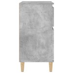 vidaXL Buffet Gris béton 60x35x70 cm Bois d'ingénierie