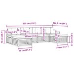 vidaXL Ensemble de canapés d'extérieur 6 pc Blanc et anthracite