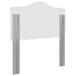 vidaXL Tête de lit Gris Sonoma 90 cm Bois d'ingénierie