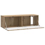 vidaXL Meuble TV mural 98 x 31 x 30 cm Chêne artisanal
