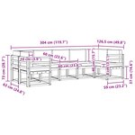 vidaXL Ensemble de canapés d'extérieur 7 pc Blanc et anthracite