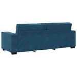 vidaXL Canapé à 3 places Bleu 180 cm Velours