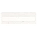 vidaXL Boîte de rangement Blanc 109x36 5x33 cm Bois massif de pin
