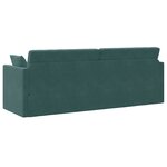 vidaXL Canapé-lit de sol 2 en 1 Vert foncé 213x144x60 cm Velours