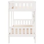 vidaXL Lit superposé Blanc 75x190 cm Bois de pin massif
