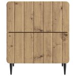vidaXL Cabinet de chevet 2 pc Chêne artisanal 43 x 34 5 x 49 5 cm