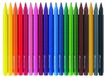 Stylo feutre GRIP COLOUR MARKER pack étui de 20 FABER-CASTELL