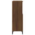 vidaXL Buffet haut Chêne marron 60x36x110 cm Bois d'ingénierie