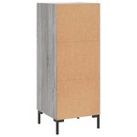 vidaXL Buffet Sonoma gris 34 5x34x90 cm Bois d'ingénierie
