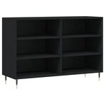 vidaXL Buffet noir 103 5x35x70 cm bois d'ingénierie