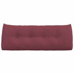 vidaXL Coussin de Dos Bordeaux 120 x 24 x 50 cm tissu