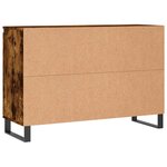 vidaXL Buffet chêne fumé 101 5x35x70 cm bois d'ingénierie