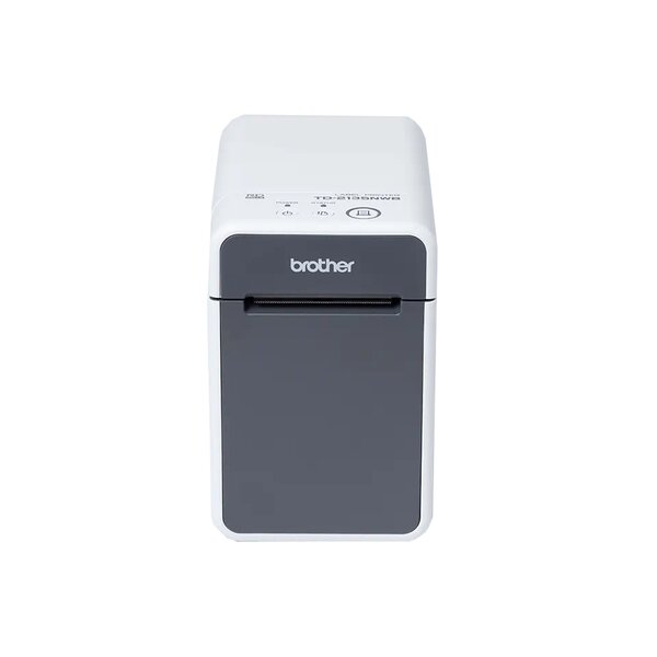 Imprimante d'étiquettes thermique Brother TD2135NWB WiFi  USB  LAN - Résolution 300 dpi - Vitesse 152 4 mm - Couleur Blanc/Gris