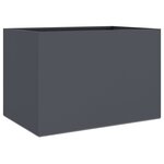 vidaXL Jardinière anthracite 62x40x39 cm acier laminé à froid