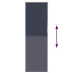 vidaXL Store enrouleur occultant largeur du tissu 55 7 cm polyester