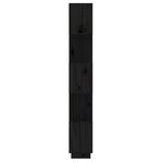 vidaXL Bibliothèque/Séparateur de pièce Noir 51x25x163 5 cm Pin solide