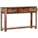 vidaXL Table console avec 3 tiroirs 120x30x75 cm Bois massif