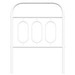 vidaXL Tête de lit métal blanc 75 cm