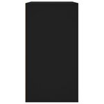 vidaXL Armoire à cosmétiques noir 80x40x75 cm bois d'ingénierie