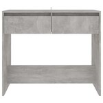 vidaXL Table console gris béton 89x41x76 5 cm bois d'ingénierie
