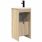 vidaXL Meuble de salle de bain avec évier Chêne Sonoma