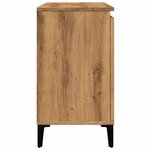 vidaXL Armoire lavabo chêne artisanal 65x33x60 cm bois d'ingénierie