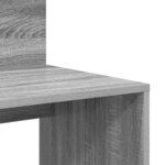 vidaXL Bureau avec rangement Sonoma gris 90 x 48 x 101 5 cm