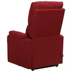 vidaXL Fauteuil de massage Rouge bordeaux Tissu