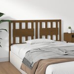vidaXL Tête de lit Marron miel 145 5x4x100 cm Bois massif de pin