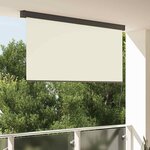 vidaXL Store Roulant Extérieur Rayé Réglable Crème 200 x 250 cm tissu