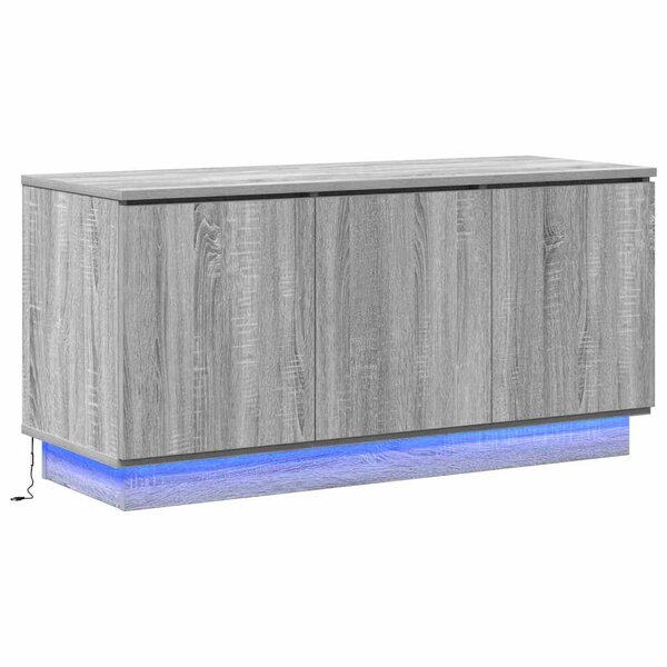 vidaXL Meuble TV Gris Sonoma 100 x 38 x 49 cm Bois d'ingénierie