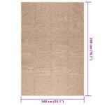vidaXL Tapis 140x200 cm aspect jute intérieur et extérieur