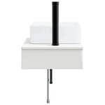 vidaXL Basin de lavage mural Blanc 50 x 41 x 39 cm Bois d'ingénierie