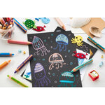 Crayon multi-talents woody 3en1  rond  vert pastel stabilo