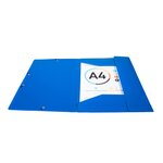 Chemise À Élastiques 3 Rabats Pp Opak - A4 - Bleu Foncé - X 50 - Exacompta