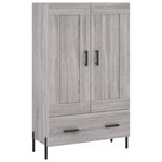 vidaXL Buffet haut sonoma gris 69 5x31x115 cm bois d'ingénierie