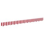 vidaXL Bande de auvent Rouge et blanc 2.3 x 0.2 m Toile