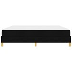 vidaXL Lit à ressorts Noir 180 x 200 cm tissu