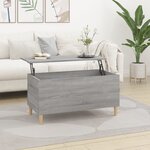 vidaXL Table basse Sonoma gris 90x44 5x45 cm Bois d'ingénierie