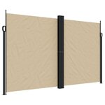 vidaXL Auvent latéral rétractable beige 200x600 cm